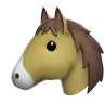 Emoji Horse Face 🐴 image - Apple style