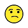 Unamused Face Emoji 😒 image - OpenMoji style