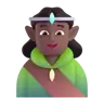 Elf: Medium-Dark Skin Tone Emoji 🧝🏾 image - Microsoft 3D Fluent style