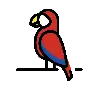 Emoji Pappagallo 🦜 image - OpenMoji style
