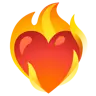 Heart On Fire Emoji ❤️‍🔥 image - Google Noto Color style
