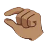 Pinching Hand: Medium Skin Tone Emoji 🤏🏽 image - Google Noto Color Animated style