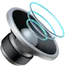 ลำโพงสามคลื่นเสียง Emoji 🔊 image - Apple style