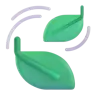 Leaf Fluttering In Wind Emoji 🍃 image - Microsoft 3D Fluent style
