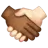 Handshake: Medium-Dark Skin Tone, Light Skin Tone