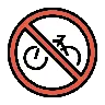 Proibido Bicicletas Emoji 🚳 image - OpenMoji style