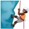 Person Climbing: Medium-Dark Skin Tone Emoji 🧗🏾 image - Samsung style