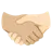Handshake: Light Skin Tone, Medium-Light Skin Tone