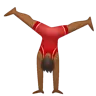 Man Cartwheeling: Medium-Dark Skin Tone Emoji 🤸🏾‍♂️ image - WhatsApp style