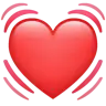 Beating Heart Emoji 💓 image - WhatsApp style