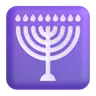 Menorah mit neun Ästen Emoji 🕎 image - Microsoft 3D Fluent style