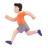 Person Running: Light Skin Tone