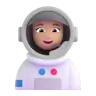 Woman Astronaut: Medium-Light Skin Tone Emoji 👩🏼‍🚀 image - Microsoft 3D Fluent style