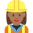 Woman Construction Worker: Medium-Dark Skin Tone
