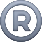 Registered Emoji ® image - Facebook Meta style