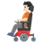 Person In Motorized Wheelchair: Light Skin Tone