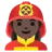 Woman Firefighter: Dark Skin Tone
