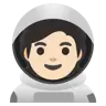Astronaut: Light Skin Tone Emoji 🧑🏻‍🚀 image - Google Noto Color style