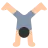 Person Cartwheeling: Light Skin Tone