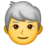 Man: White Hair Emoji 👨‍🦳 image - Samsung style