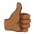 Thumbs Up: Medium-Dark Skin Tone