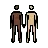 Men Holding Hands: Dark Skin Tone, Medium-Light Skin Tone