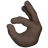 Ok Hand: Dark Skin Tone