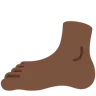 Foot: Dark Skin Tone Emoji 🦶🏿 image - Twitter / X (Twemoji) style