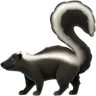 Skunk Emoji 🦨 image - Apple style