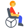 Man In Motorized Wheelchair Emoji 👨‍🦼 image - Tossface style