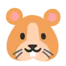 仓鼠脸 Emoji 🐹 image - Google Noto Color style
