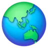 Emoji Earth Globe Asia-Australia 🌏 image - Samsung style