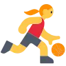 Woman Bouncing Ball Emoji ⛹️‍♀️ image - Tossface style