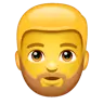Emoji Persoana cu barba 🧔 image - WhatsApp style