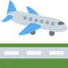 Avion à l’atterrissage Emoji 🛬 image - Twitter / X (Twemoji) style