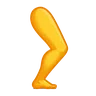 ขา Emoji 🦵 image - Telegram style