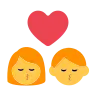 Kiss: Woman, Man Emoji 👩‍❤️‍💋‍👨 image - Tossface style