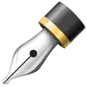 Black Nib Emoji ✒ image - WhatsApp style