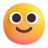 Emoji Ușoare față de față 🙂 image - Microsoft 3D Fluent style