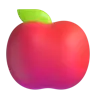 แอปเปิ้ลแดง Emoji 🍎 image - Microsoft 3D Fluent style