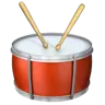 Emoji Tamburo con bacchette 🥁 image - Apple style