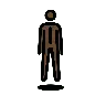 Person In Suit Levitating: Dark Skin Tone Emoji 🕴🏿 image - OpenMoji style