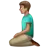 Man Kneeling: Medium Skin Tone