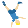 Man Cartwheeling: Medium-Light Skin Tone Emoji 🤸🏼‍♂️ image - Twitter / X (Twemoji) style