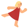 Woman Dancing: Medium-Light Skin Tone Emoji 💃🏼 image - Tossface style