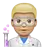 Man Scientist: Medium-Light Skin Tone