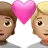 Couple With Heart: Person, Person, Medium Skin Tone, Medium-Light Skin Tone