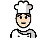 Cook: Light Skin Tone Emoji 🧑🏻‍🍳 image - OpenMoji style