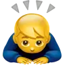 Man Bowing Emoji 🙇‍♂️ image - Apple style