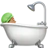Person Taking Bath: Medium Skin Tone Emoji 🛀🏽 image - Apple style